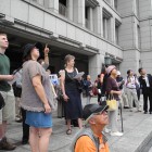 Walk Tour "Visiting America-Related Places in Osaka"  Saturday, September 29, 2012