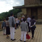 甲子園会館の屋上にて